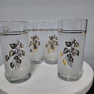 Pasabahce Leaf Design Glasses Set Of 4